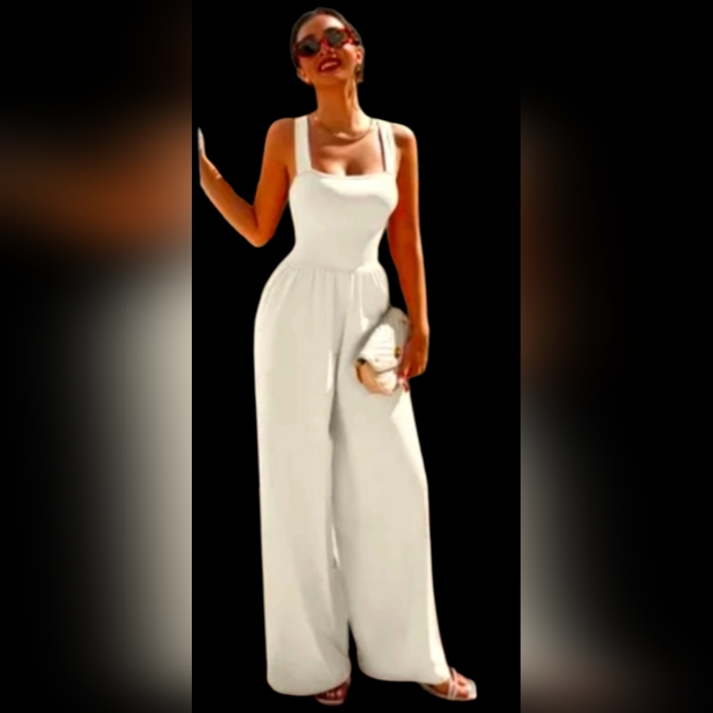 ​Viral OQQ Sleeveless Wide-Leg Jumpsuit (As Seen On TikTok) - NWOT Size XL